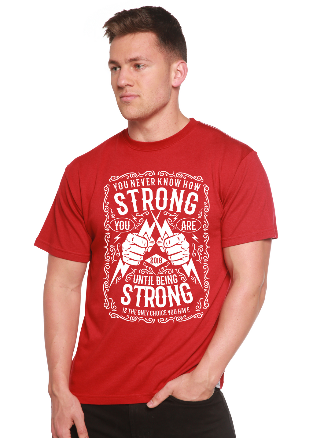 Strong Spun Bamboo® Men's Bamboo Viscose/Organic Cotton Short Sleeve Graphic T-Shirt