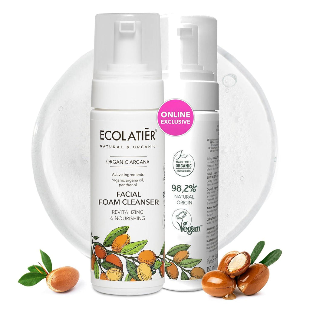 x-Facial Foam Cleanser Revitalizing & Nourishing  Organic Argana